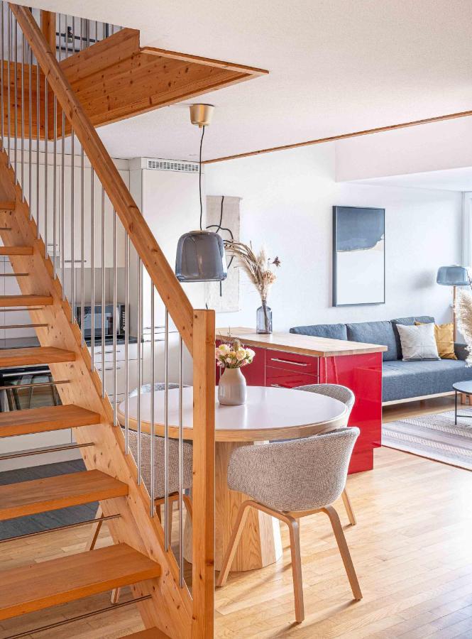 Modern 3Bdr Duplex With Skyroof In Trendy Zurich West Apartment ภายนอก รูปภาพ